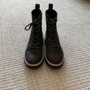 Toms Black Combat Boots
